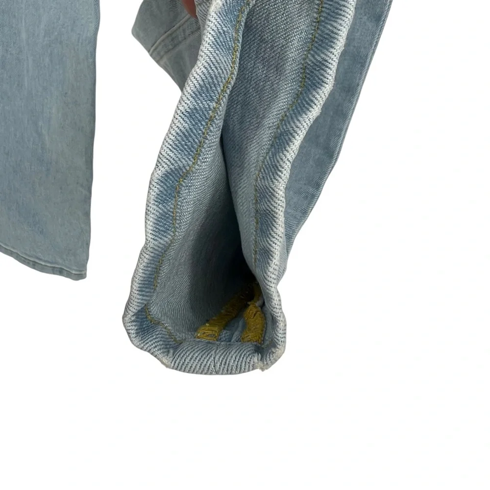 Boden Petite Light Wash High Rise Straight Leg Button Fly Girlfriend Jeans 4P